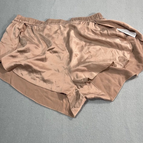 Lunya Good In Bed Silk Lounge Sleep Shorts Elastic Waist Comfy Casual blush pink - Picture 7 of 12